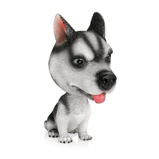 Figurine Bobblehead Chien Teckel Pour Tableau De Bord Voiture - Résine Avec Finition Peluche, Dimensions 17,5x8,5x9 Cm