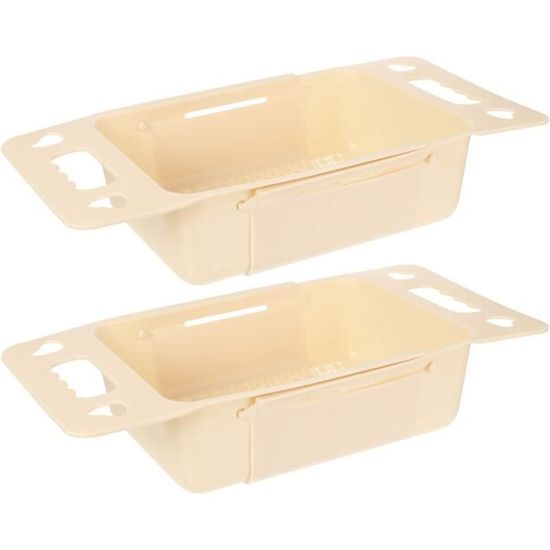 Filtre Evier Cuisine Passoire évier Amovible - 2 Pièces Avec Bouton Pression, Pour Filtrer Résidus Et Laver Fruits Récupération Déchets Alimentaires
