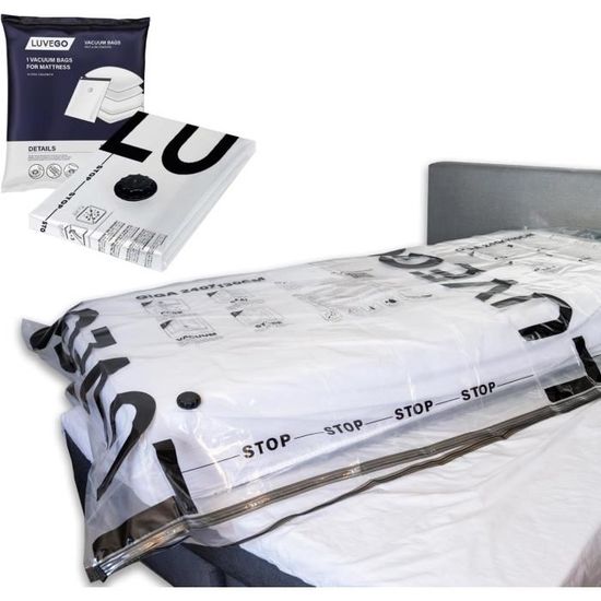 Sac Sous Vide Pour Matelas Sporgo – Dimensions 240x130 Cm – Pour Matelas Jusqu'à 200x100 Cm – Avec Sangles, Gain De Place 80% - 11