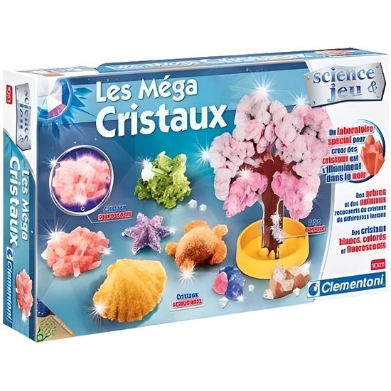 CLEMENTONI Science & Jeu - Méga Cristaux  - Jeu scientifique