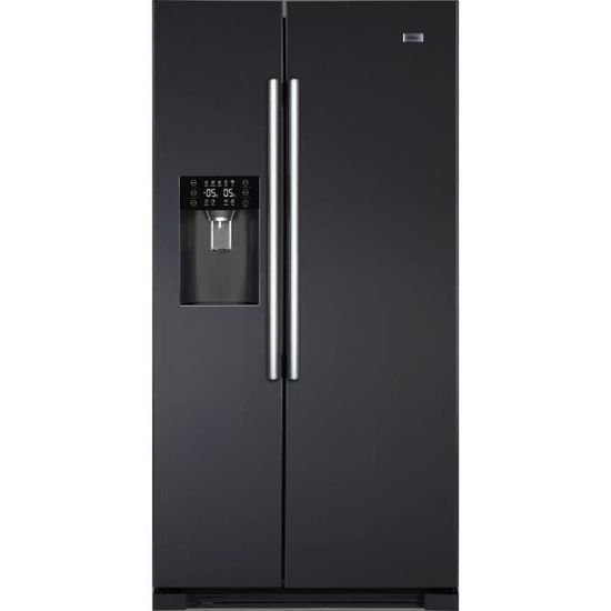HAIER HRA-I2B - Réfrigérateur Américain - 540L (369+171) - Total No Frost - L90.8 x H179 cm - Noir
