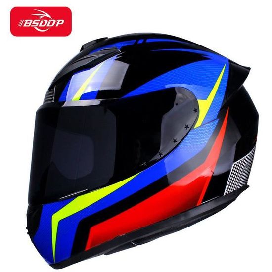 Jeunes Enfants Casque De Motocross, Avec Lunettes Gants Masque, Unisexe Confortable Intégral Tout-Terrain VTT Scooter Moto Casques, Descente Enduro BMX VTT Dirt Bike Crash Casque(Noir,S/52-53CM
