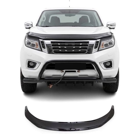 Bra Capot Déflecteur Protection Navara D23 Depuis 2014 - Aérodynamique & Installation Sans Percage