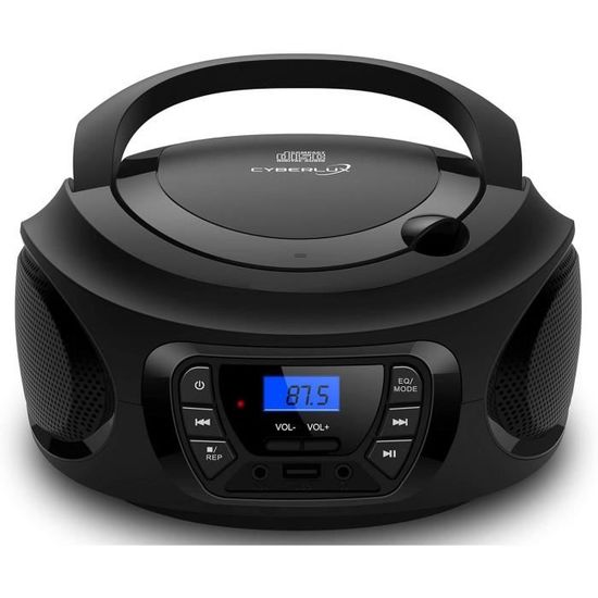 Boombox Lecteur cassette Bluetooth AM/FM/SW Radio Stéréo avec grand