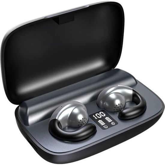 Casque Conduction Osseuse Voistek Bluetooth 5.3 - Écouteurs Natation IP68, 32Go MP3 - Micro Intégré - Bleu