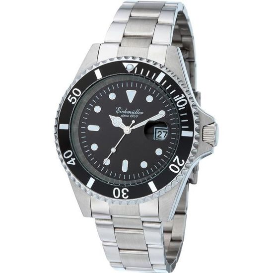 Montre Vendoux MS18010 - Acier Inoxydable - Cadran Noir - 40 Mm - Quartz - Neuf Avec Écrin