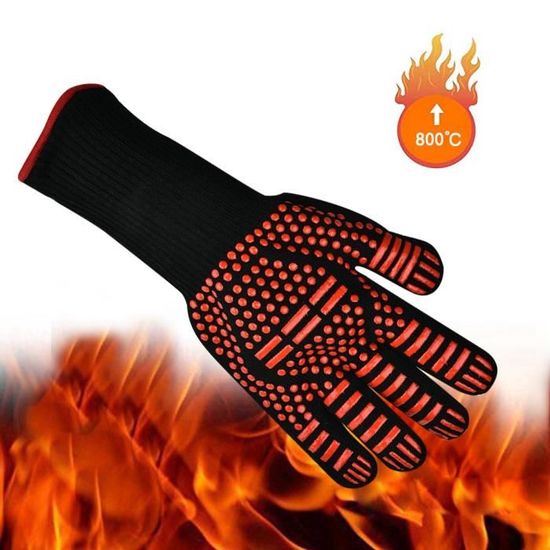 Protection Thermique Four Gants De Cuisine MEATER Résistants à 275°C - Silicone Antidérapant - Pour Barbecue, Four, Grill Gant Four