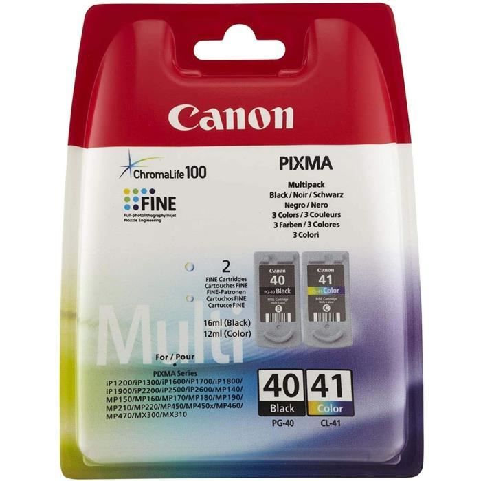 Canon 40CL 41 Pack de 2 cartouches d'encre couleurs Pour Canon PIXMA - vue 3