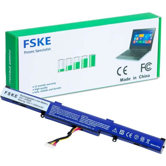 vhbw Li-Ion batteria sostituisce A41-X550E compatibile con Asus F550D, F751L, F751LX, X750L, F750L, F751M, R752L, F550Z, X751L, K751L (2200mAh 14.4V