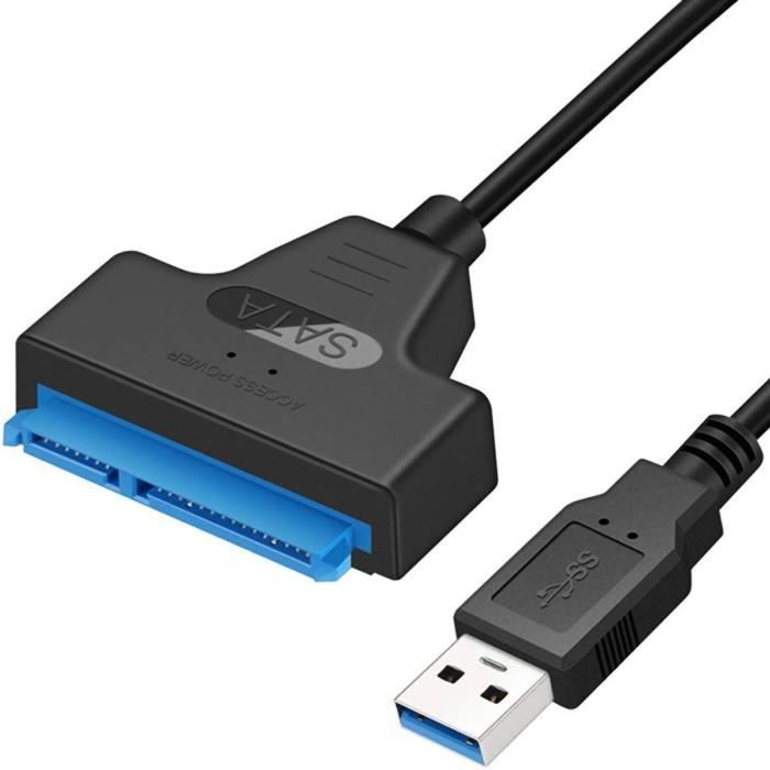 Câble adaptateur USB vers SATA USB 3.0 vers SATA Adaptateur ...
