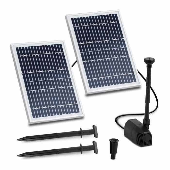 Pompe À Eau Solaire Fontaine Panneau Énergie Solaire Jardin Bassin