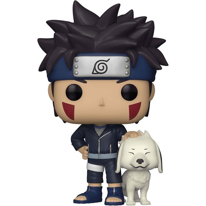 Naruto Figurine POP! Kiba wAkamaru 9 cm - vue 4