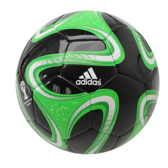 Ballon Brazuca Adidas Glider T5 Noir et Vert Coupe Du Monde de Football Brésil 2014