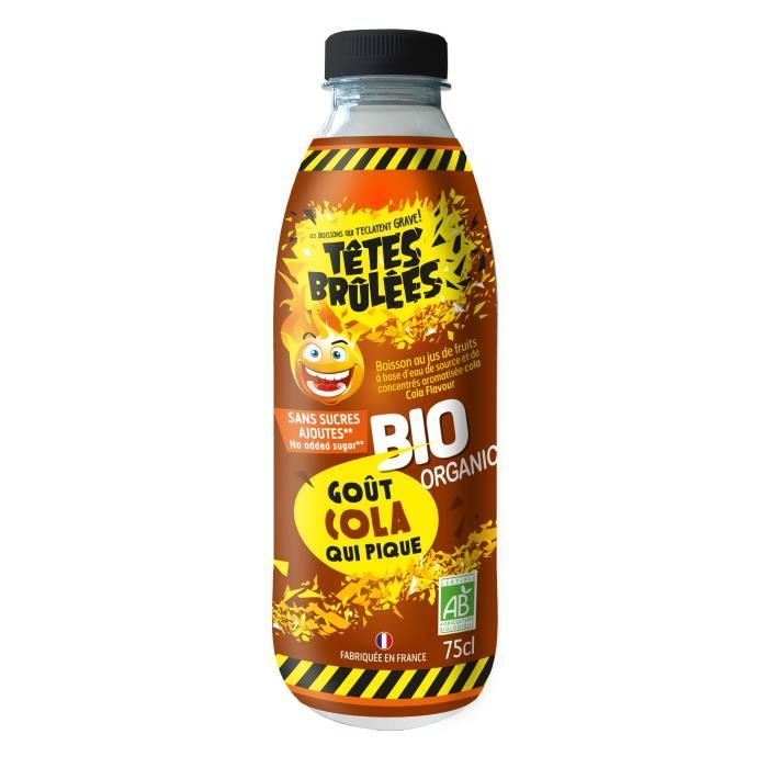Boisson TETES BRULEES goût COLA 75 cl