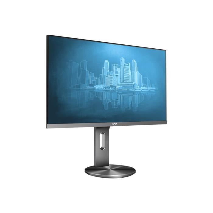 AOC Écran LED I2490PXQU/BT - 23.8- - 1920 x 1080 Full HD (1080p) - IPS - 250 cd/m² - 1000:1 - 4 ms - HDMI, VGA, DisplayPort