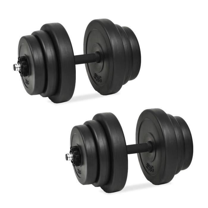 vidaXL Ensemble d'haltères 18 pcs 40 kg
