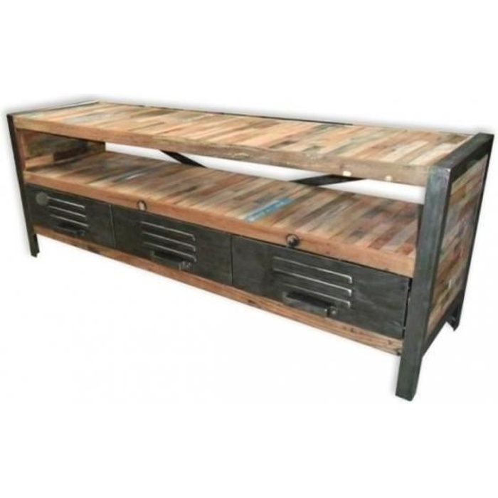 Meuble tv industriel 150 cm lokker