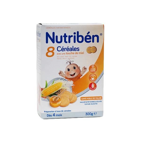 Nutribén 8 Céréales et Miel Biscuitée +6m 300g