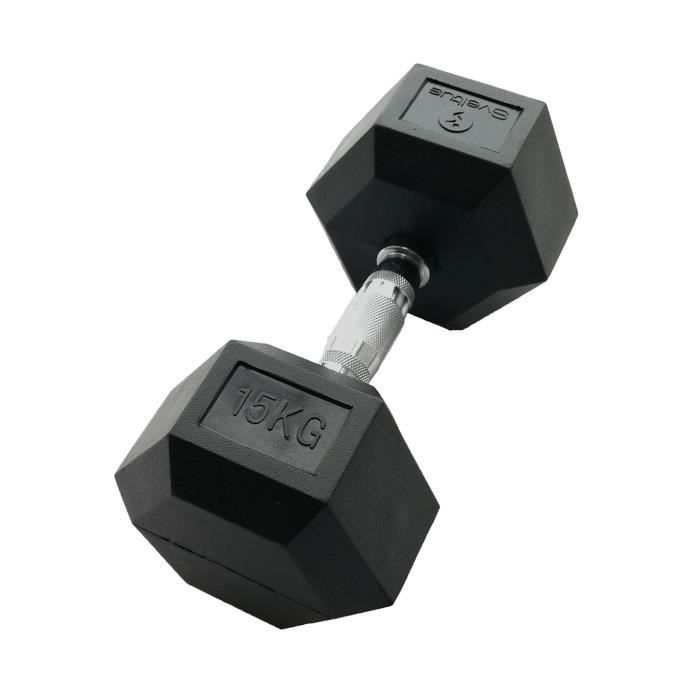 SVELTUS - Haltère hexagonale 15 kg x1