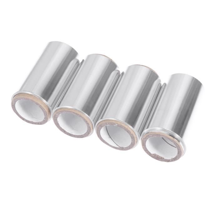 4 rouleaux de papier d'aluminium professionnel pratique imperméable jetable Perm outil de modélisation de coloration des cheveux