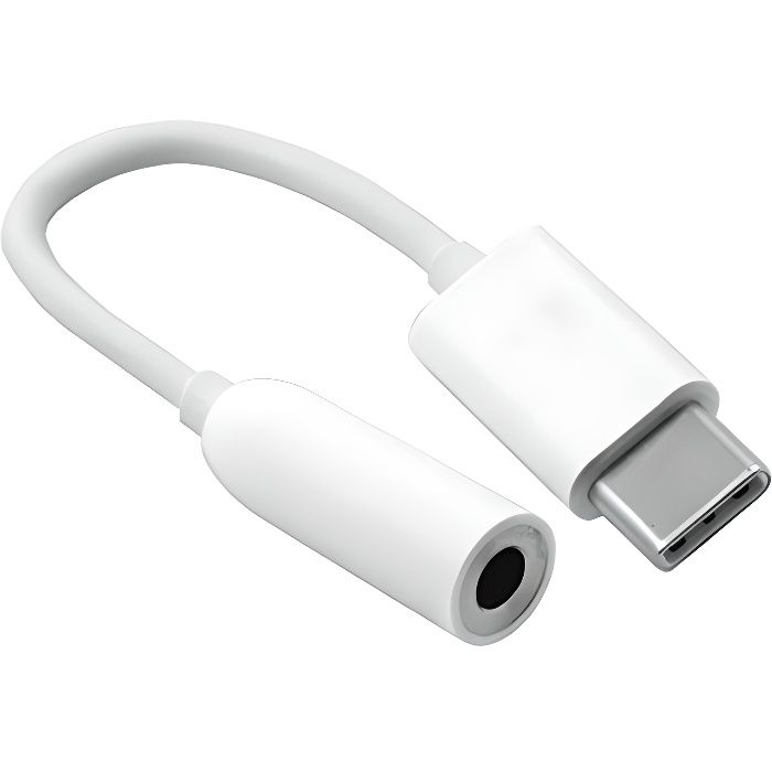 Câble adaptateur USB 3.1, type C à Jack 3,5 mm, femelle Universal Audio Compatible: Samsung Sony Xiaomi Huawei LG BQ