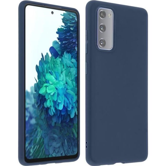 Coque Samsung Galaxy S20 FE Protection Silicone Gel Soft Touch - Bleu nuit