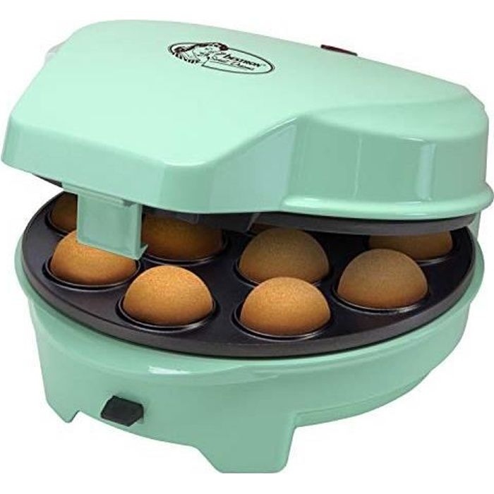 Bestron Appareil à gâteaux rétro 3 en 1 "Cakemaker", Pour faire des beignets, des muffins et des cake pop, Sweet Dreams ASW23