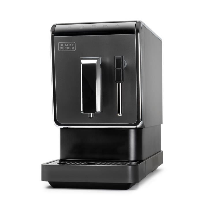 Black+Decker-BXCO1470E - Machine à Café Automatique avec Buse Vapeur -Cappuccino-
