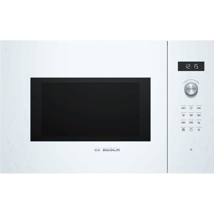 Bosch Serie | 6 BEL554MW0 Four micro-ondes grill intégrable 25 litres 900 Watt blanc