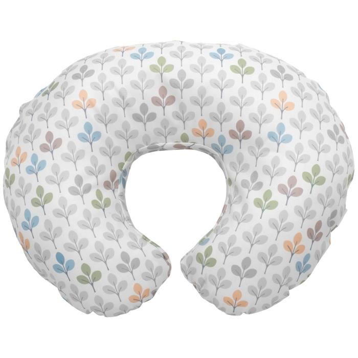 CHICCO Housse Coton pour Coussin Boppy Silverleaf