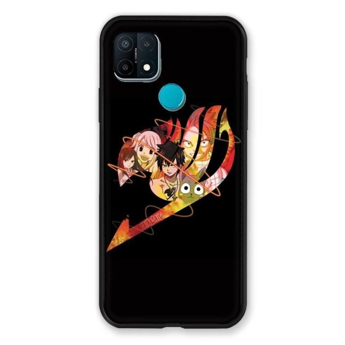 Coque Pour Oppo A15 Manga Fairy Tail Logo Noir taille unique