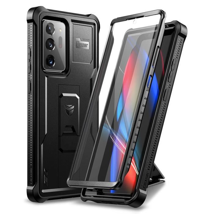 Dexnor Coque pour Samsung Galaxy Note 20 Ultra avec Protecteur d'écran 360 Housse Antichoc Complète avec Support