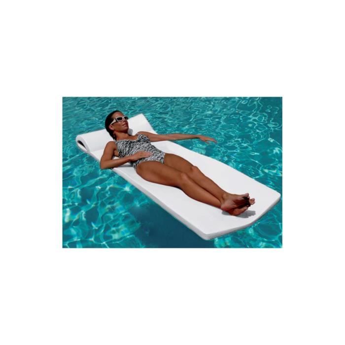 Matelas sunsation revêtement en vinyle blanc - 178 x 66cm