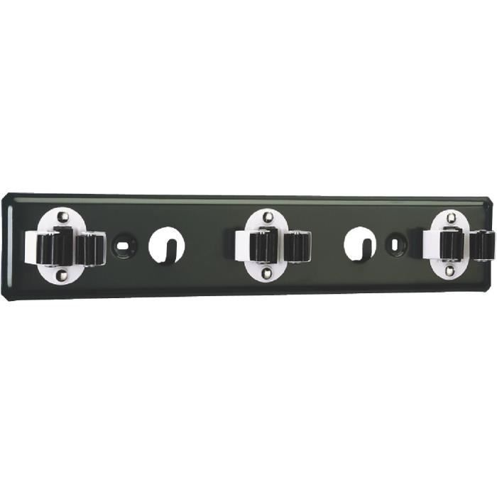 MOTTEZ Support bloc 3 manches + 2 crochets - Ø16 à 32 mm