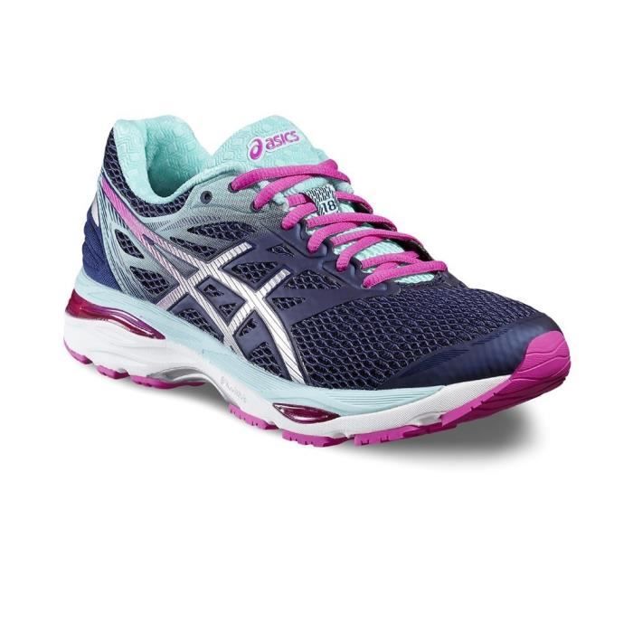 Chaussures ASICS Cumulus 18 Rose,Blanc,Bleu marine - Femme/Adulte