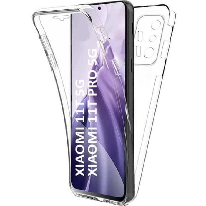 Coque pour Xiaomi 11T - 11T PRO - Housse Etui 360 Intégrale Transparent 2 Parties Avant Arrière