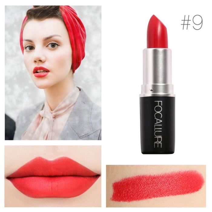Bullet Matte Lipstick Coloration Lasting Classic No Makeup 18 Couleurs, Multicolore, 9 #