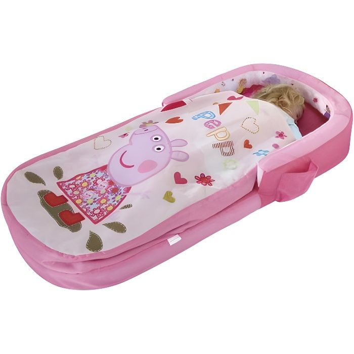 PEPPA PIG Lit d'Appoint / Sac de couchage enfant avec sac de transport ReadyBed - Worlds Apart