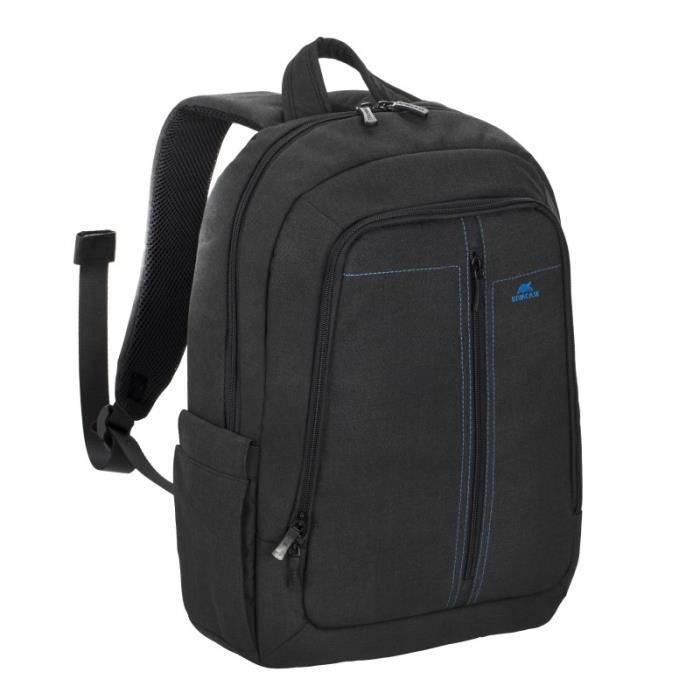 Sac à dos confort RIVACASE, 15.6- pour ordinateur portable / notebook / Laptop en toile noire