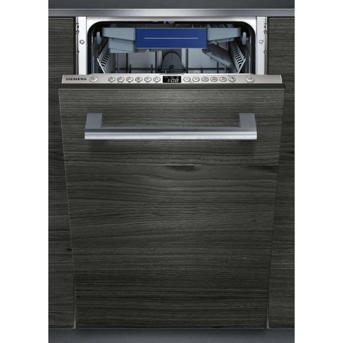 SIEMENS SR636X00ME - Lave vaisselle tout encastrable - 10 couverts - 46 dB - A+ - L 45 cm
