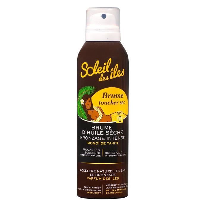 SOLEIL DES ILES Brume d'huile sèche Bronzage intense - SPF 0 - Parfum des îles - 200 ml