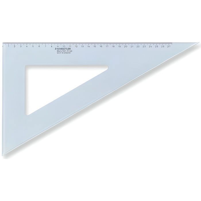 Staedtler 567 31-60 équerre Mars en plexiglas 32 cm 60°/30° (Bleu transparent) (Import Allemagne)