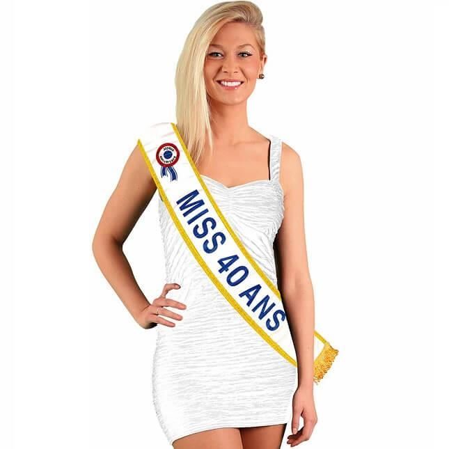 Cadeau de fête pour femme avec écharpe anniversaire 40 ans (x1) R/ECHB04