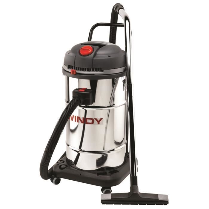 ASPIRATEUR 65L EAU ET POUSSIERES 2400W CUVE INOX 2 MOTEURS TOPCAR 07704