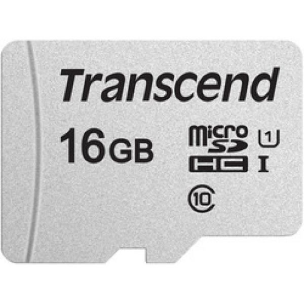 TRANSCEND 300S Carte mémoire flash - 16 Go - UHS-I U1 / Class10 - Micro SDHC