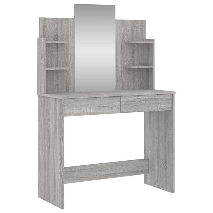 Coiffeuse/Table de maquillage - avec miroir - Sonoma gris - 96x39x142 cm SS148144 Coiffeuse/Table de maquillage - avec miroir - Sonoma gris - 96x39x142 cm SS148144