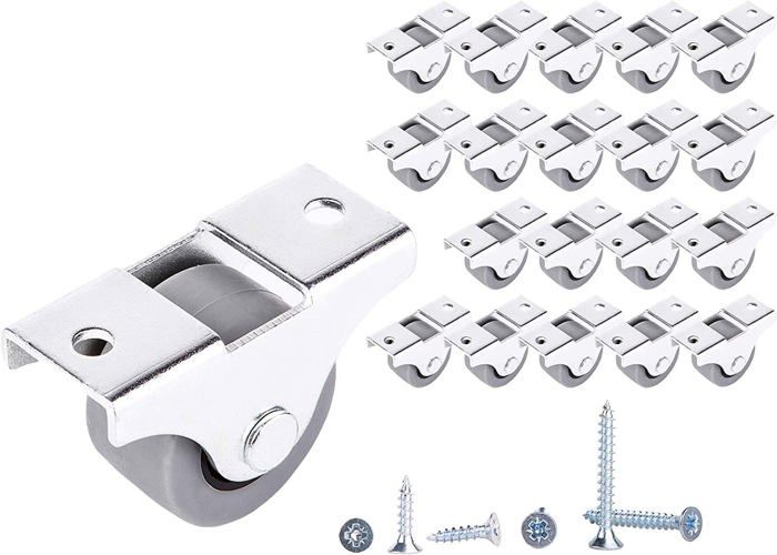Lot De 100 Roulettes Universelles Pour Rideaux 8mm - Glissières Silencieuses Et Solides Pour Tous Rails Standards