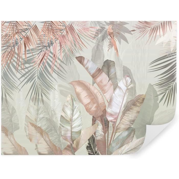 Papier Peint Panoramique 350x256cm 3D Effet style Jungle Tropical ...