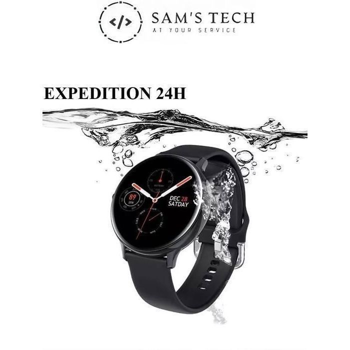 Montre Connectée S2 Active 2024 2 – Caméra Intégrée Santé Fitness Pression Sanguine & Notifications