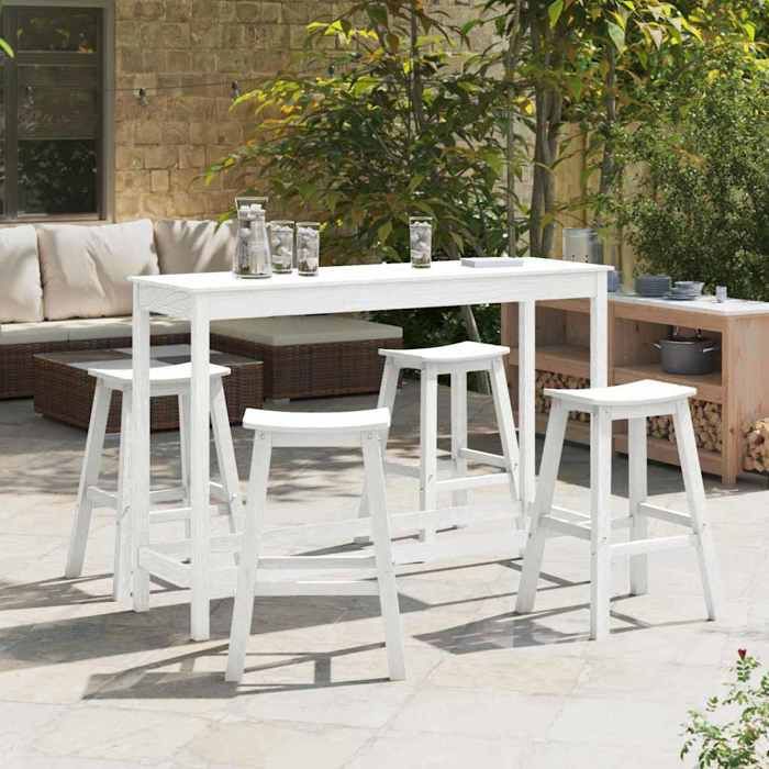 vidaXL Tabourets de Bar 6 pcs HDPE Tabourets de Bar 2 pcs HDPE - vue 2